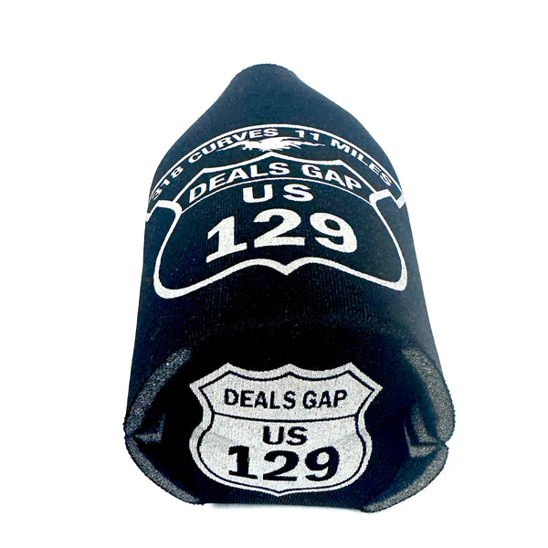 Black / silver shield coozie