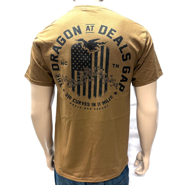 Flag Map OD Brown