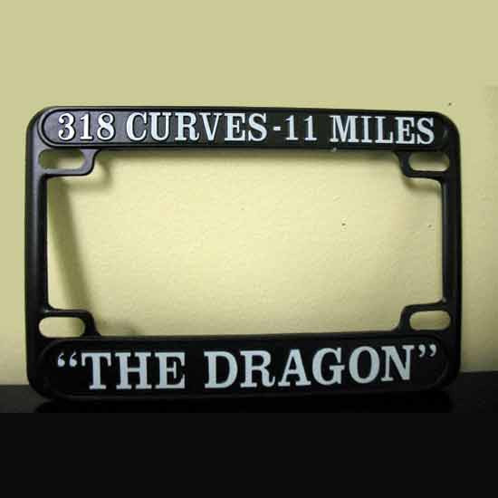 Motorcycle License Plate Frame, Metal